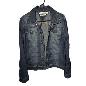 Vintage 2005 Y2K Tommy Hilfiger Women's Denim Jean Jacket Size XL